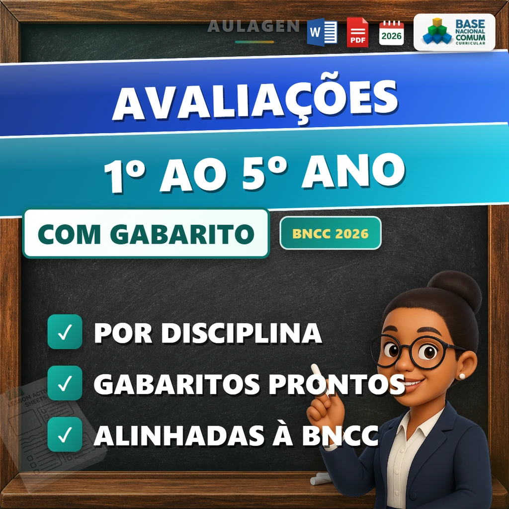 Avaliações - 1º ao 5º ano