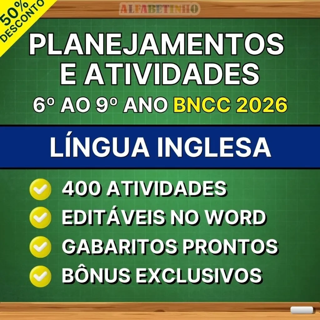 Plano de Aula de Língua Inglesa - 6º ao 9º ano