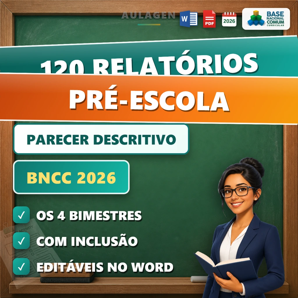 120 Relatórios de Desenvolvimento - Pré-escola
