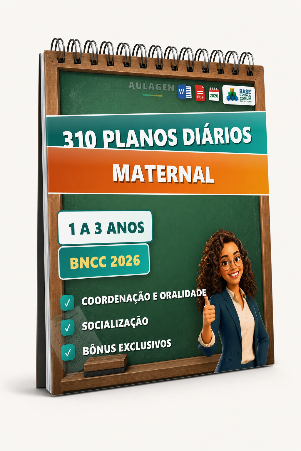 300 Planos Diários para Maternal — planos de aula prontos, alinhados à BNCC 2026