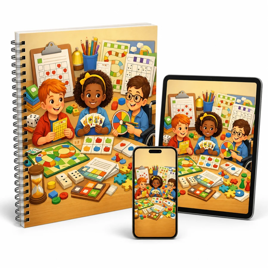 Mockup do bônus: Jogos Pedagogicos e Dinamicas