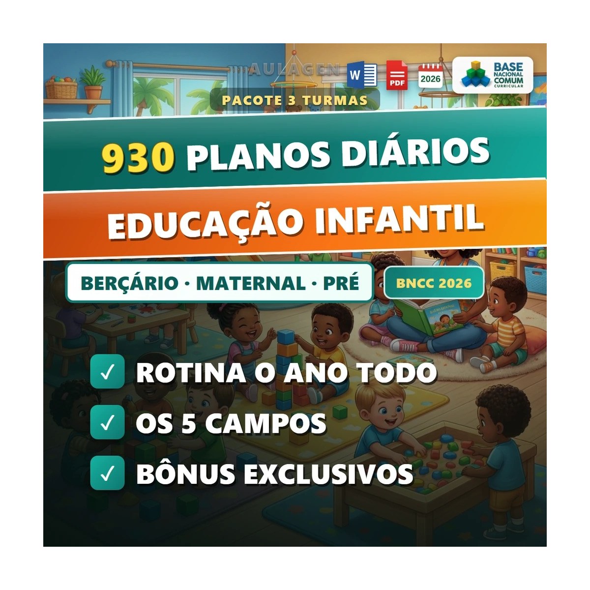 930 Planos Diários - Educação Infantil (Berçário, Maternal e Pré) — página interna