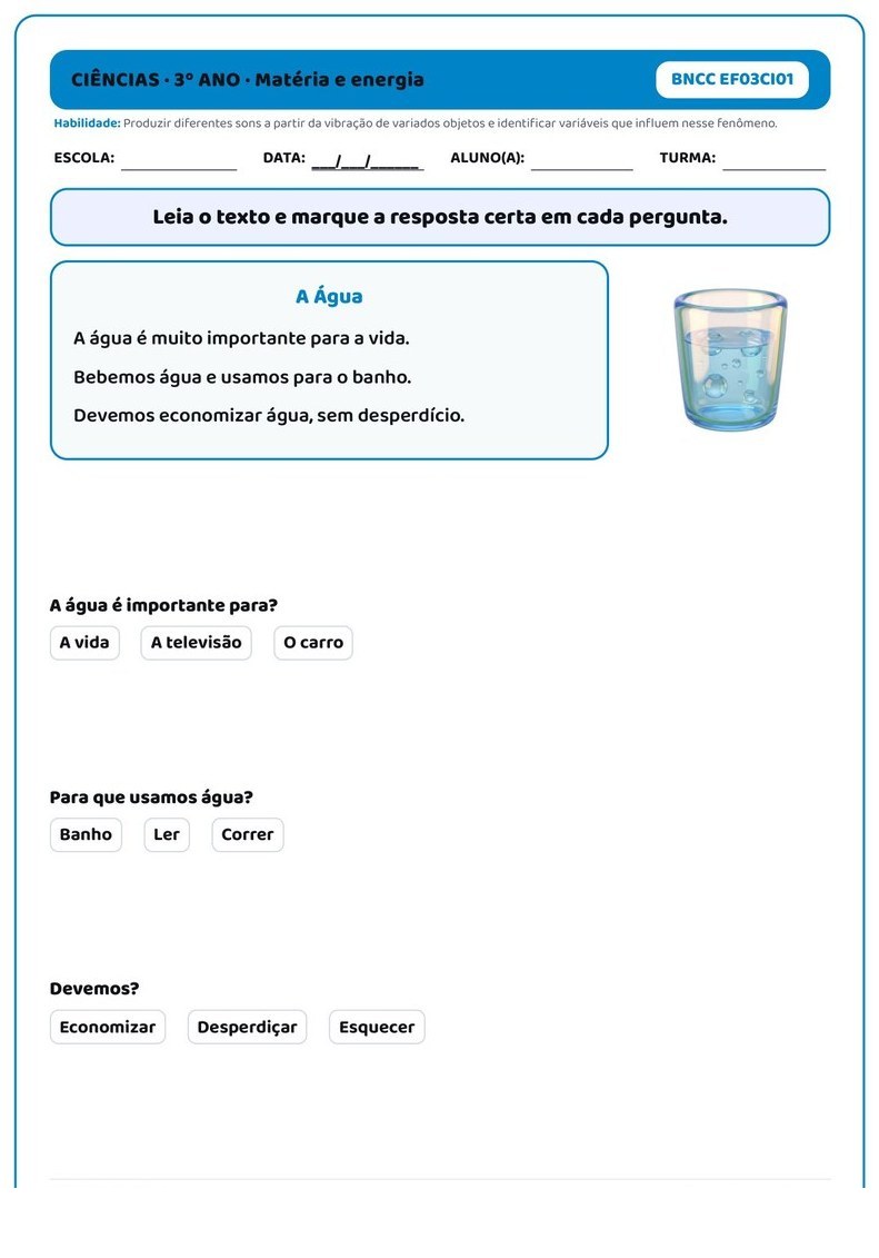 Atividades - 3º Ano Fundamental — página interna