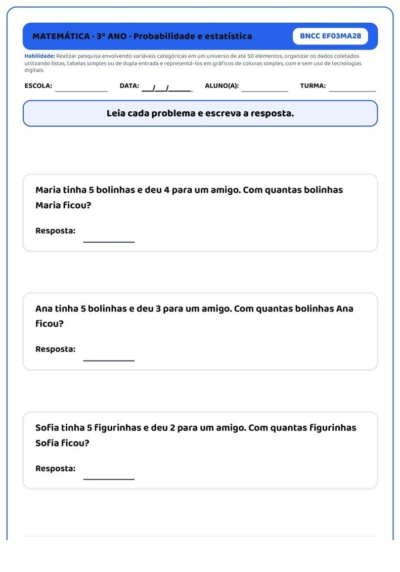 Atividades - 3º Ano Fundamental — página interna