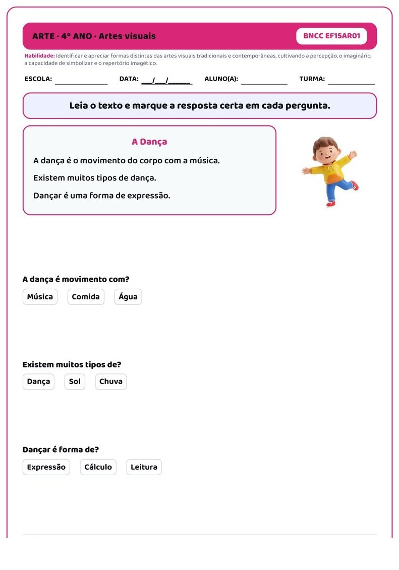 Atividades - 4º Ano Fundamental — página interna