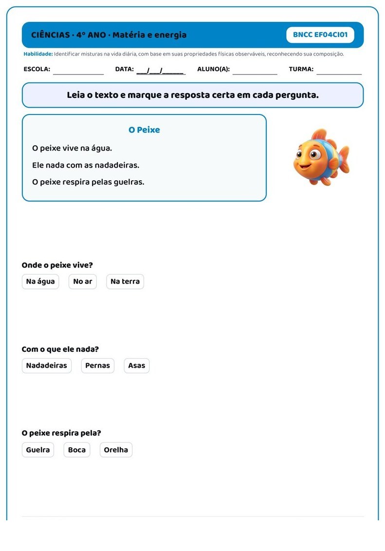 Atividades - 4º Ano Fundamental — página interna