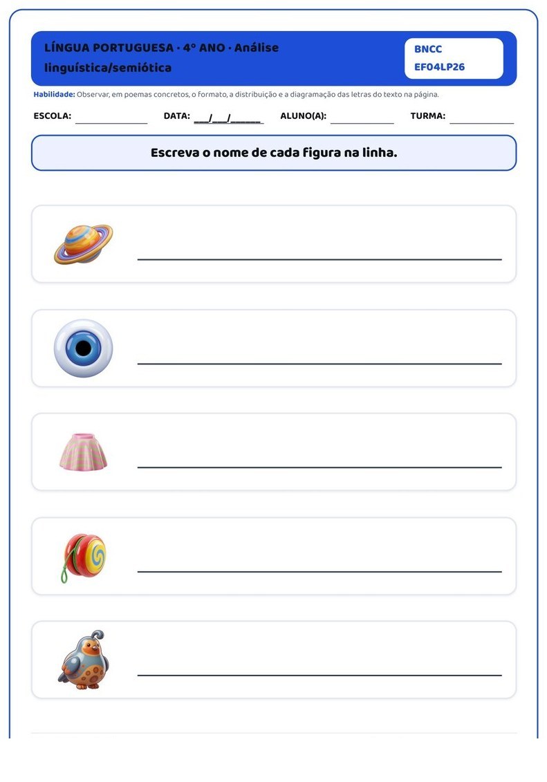 Atividades - 4º Ano Fundamental — página interna