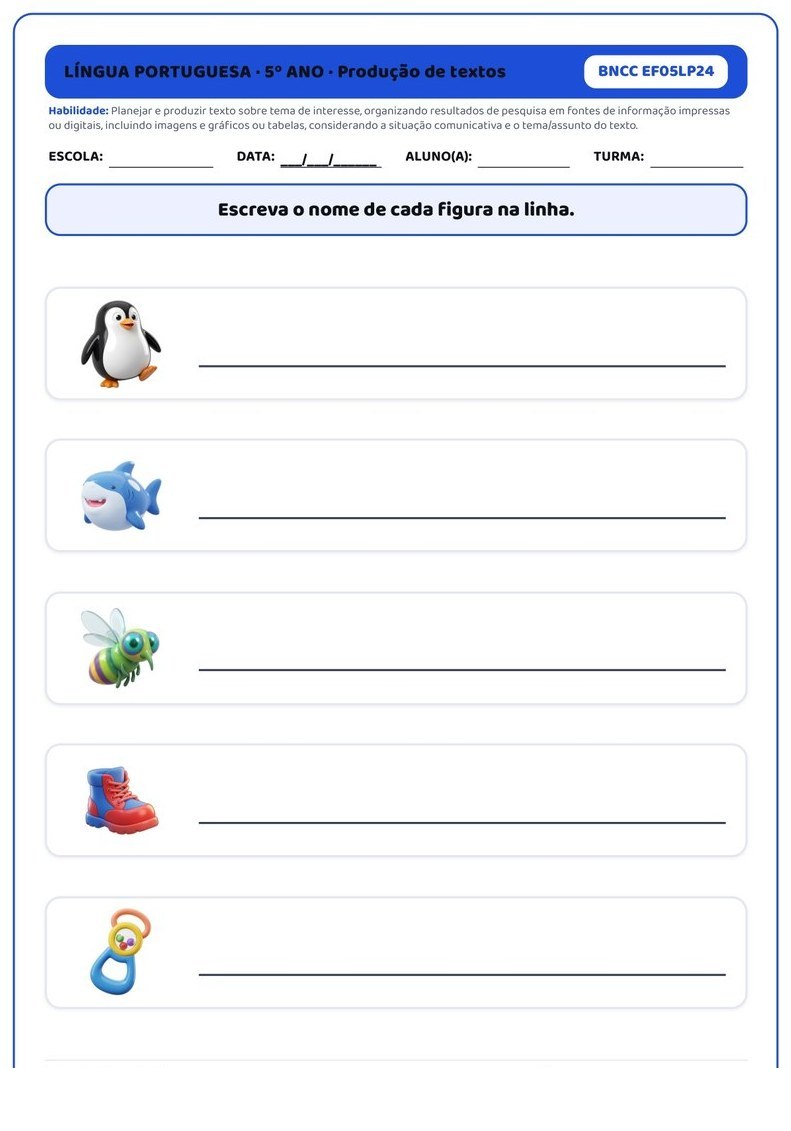 Atividades - 5º Ano Fundamental — página interna