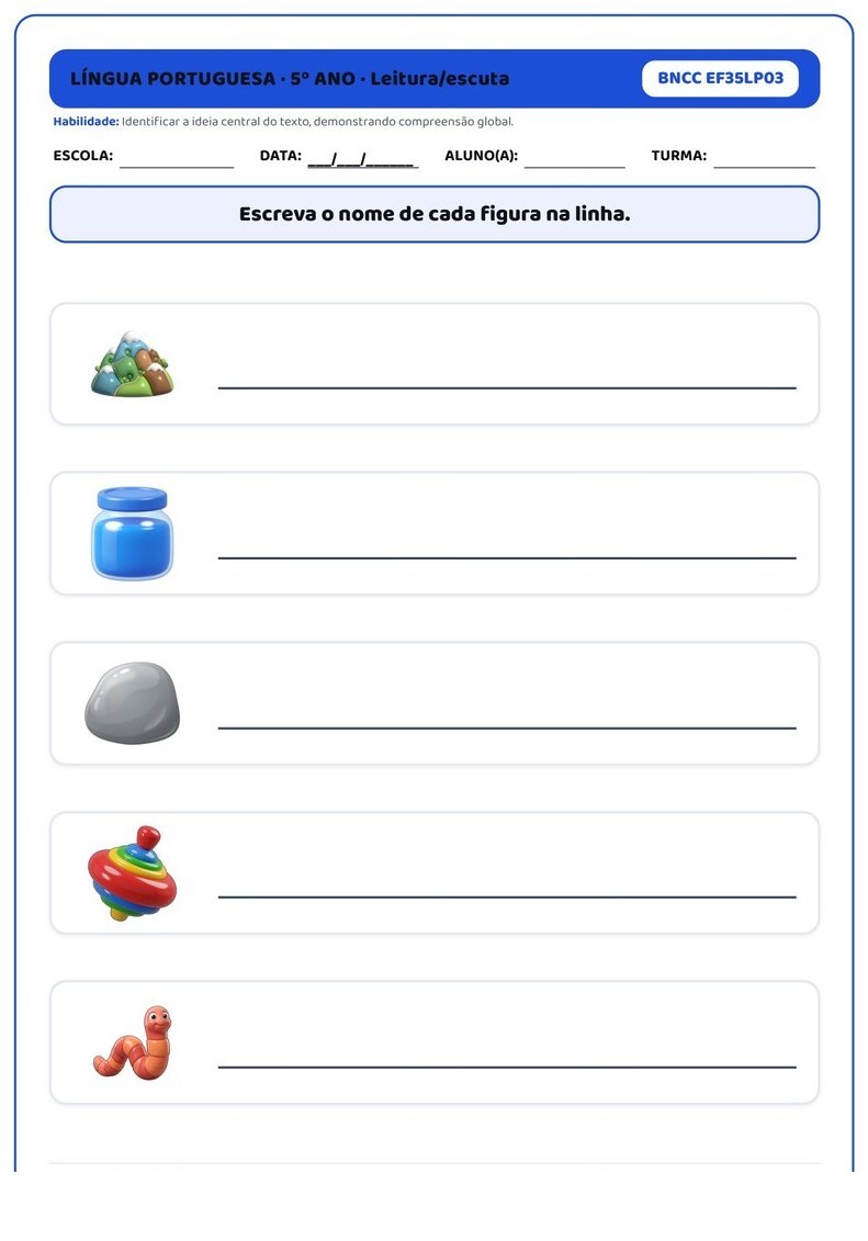 Atividades - 5º Ano Fundamental — página interna