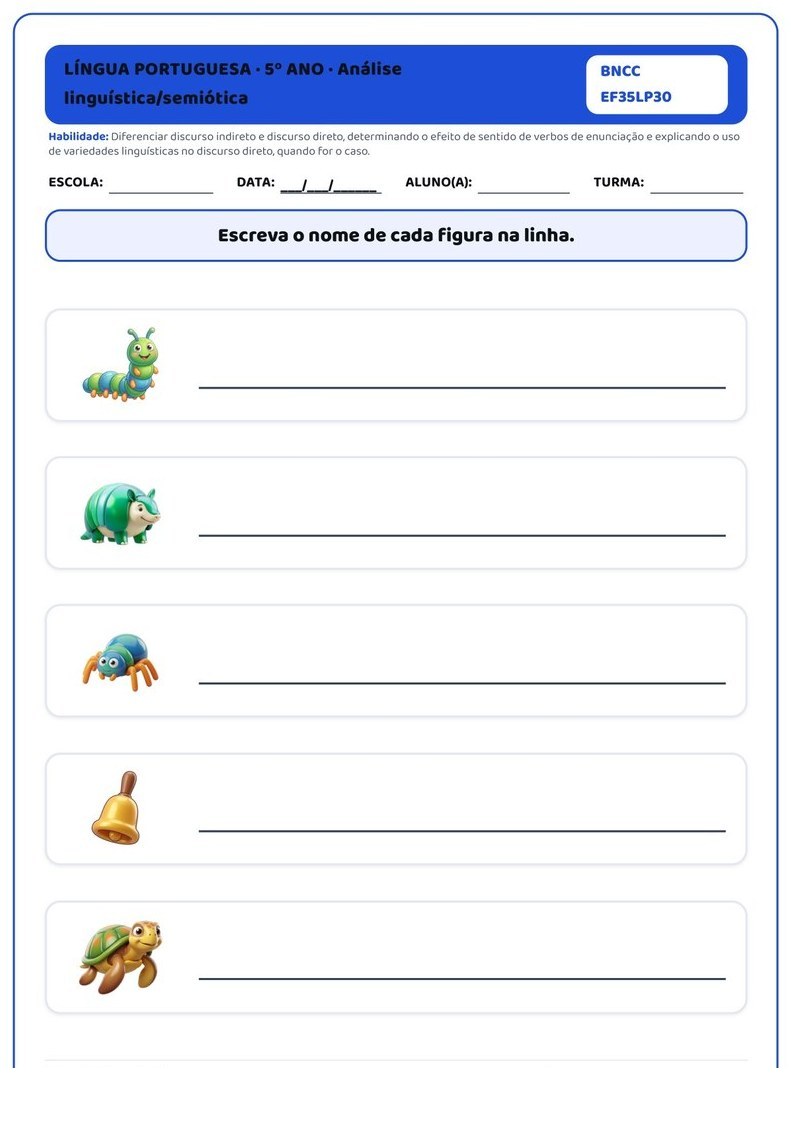 Atividades - 5º Ano Fundamental — página interna
