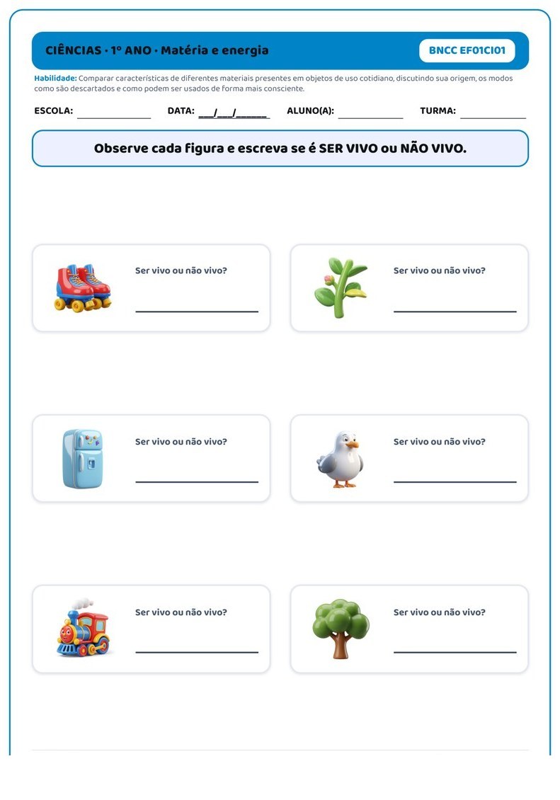 Planos e Atividades de Ciências 1º-5º ano — página interna