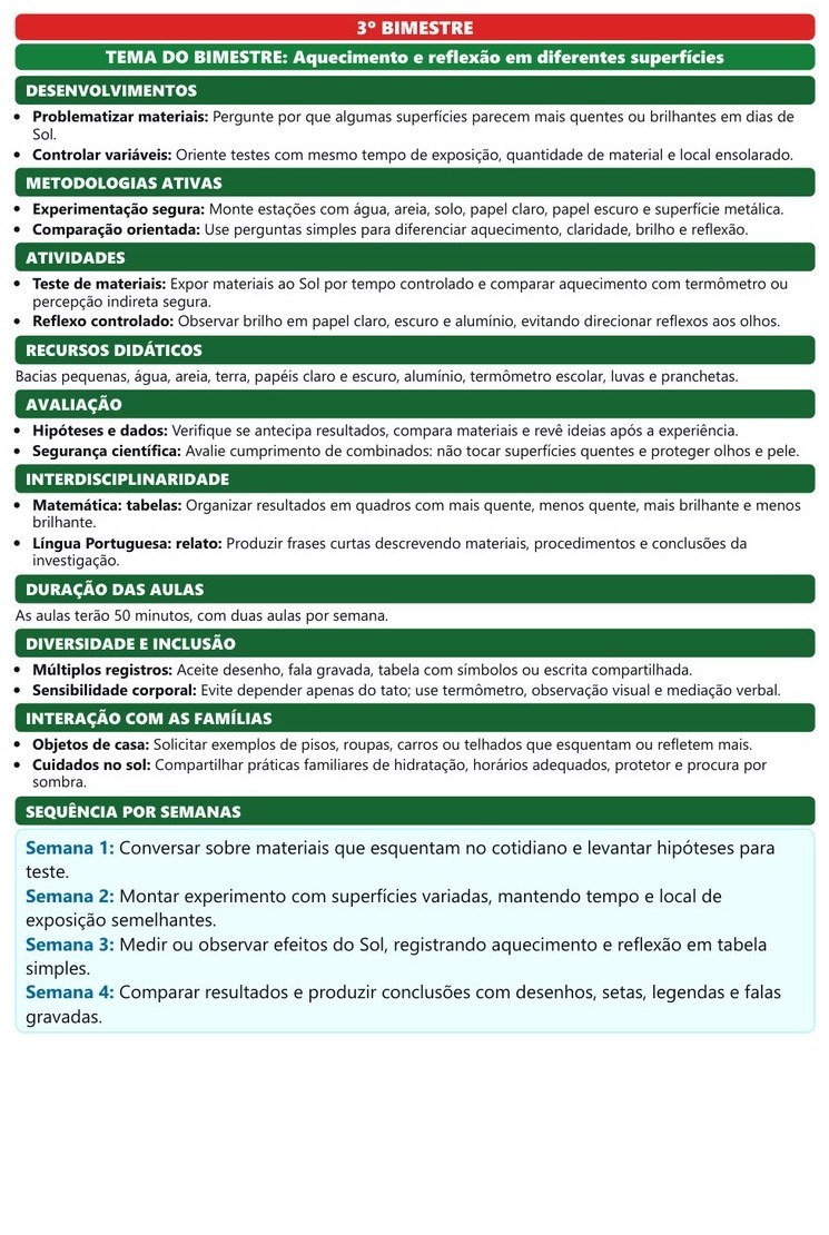 Planos e Atividades de Ciências 1º-5º ano — página interna