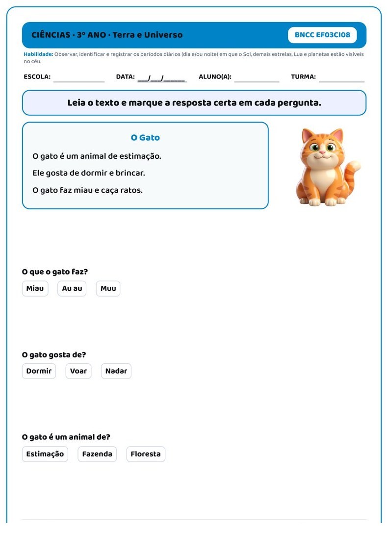 Planos e Atividades de Ciências 1º-5º ano — página interna
