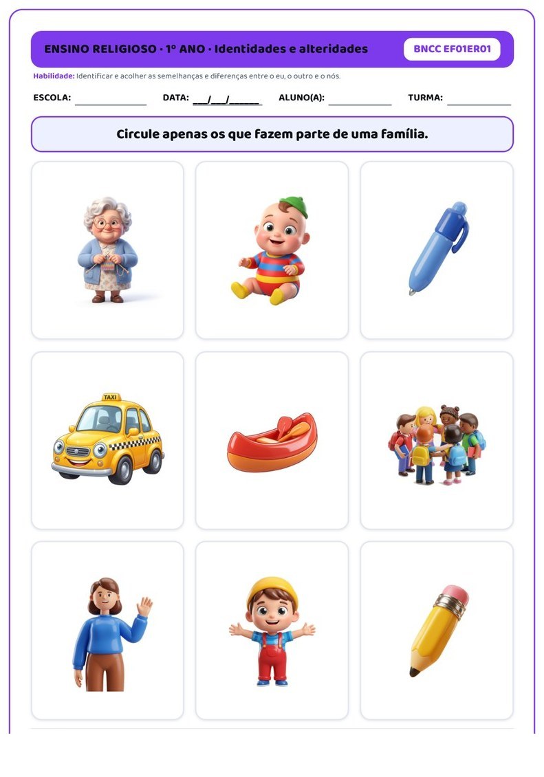 Planos e Atividades de Ensino Religioso 1º-5º ano — página interna