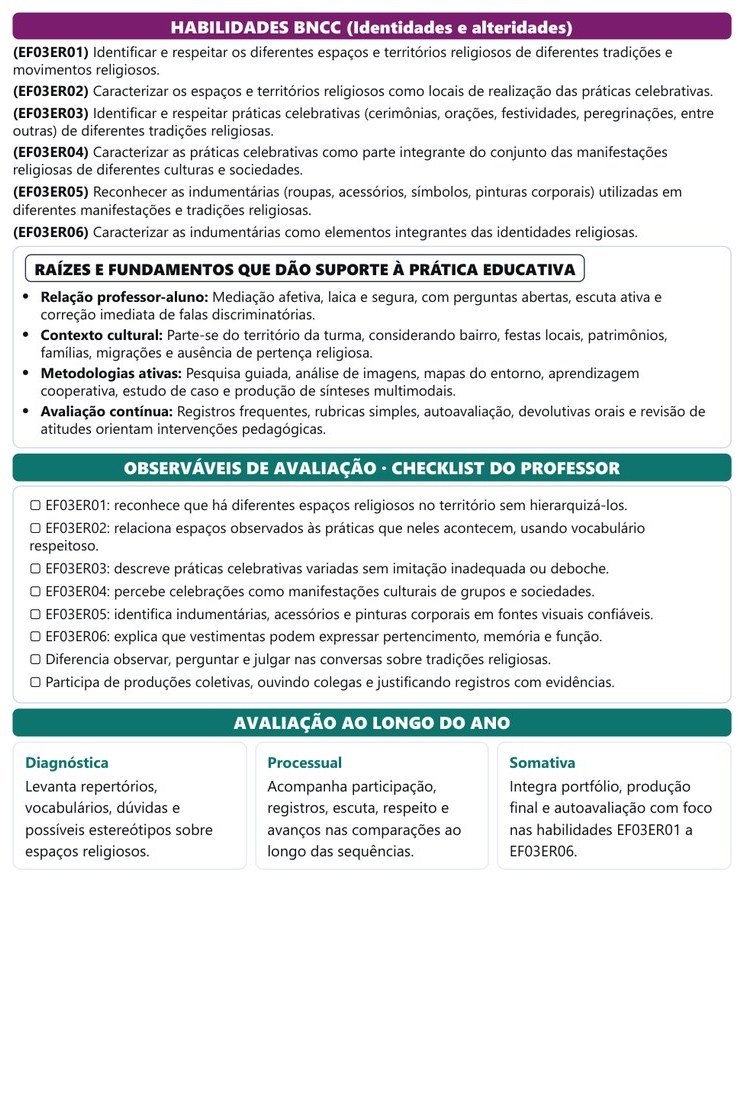 Planos e Atividades de Ensino Religioso 1º-5º ano — página interna