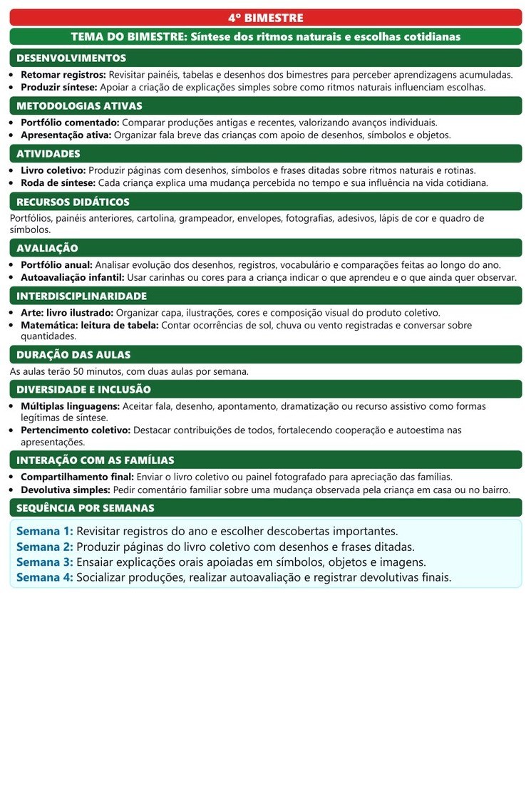 Planos e Atividades de Geografia 1º-5º ano — página interna