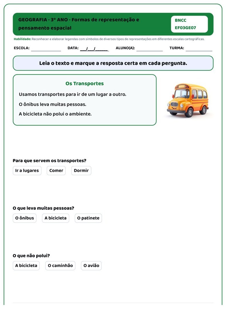 Planos e Atividades de Geografia 1º-5º ano — página interna