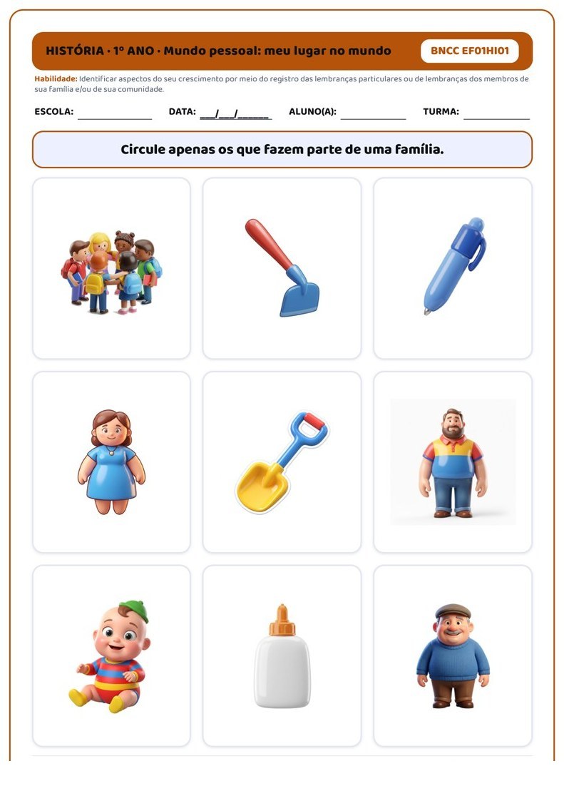 Planos e Atividades de História 1º-5º ano — página interna