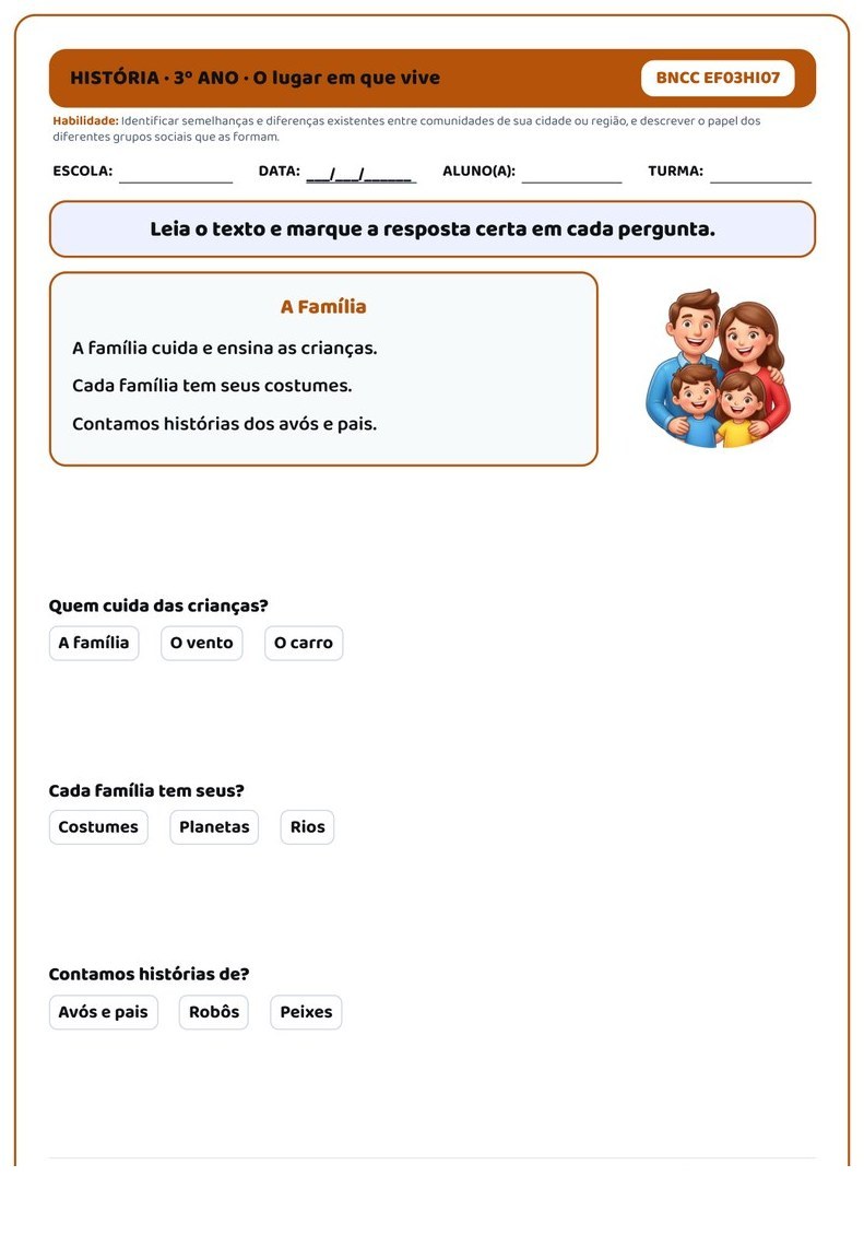 Planos e Atividades de História 1º-5º ano — página interna