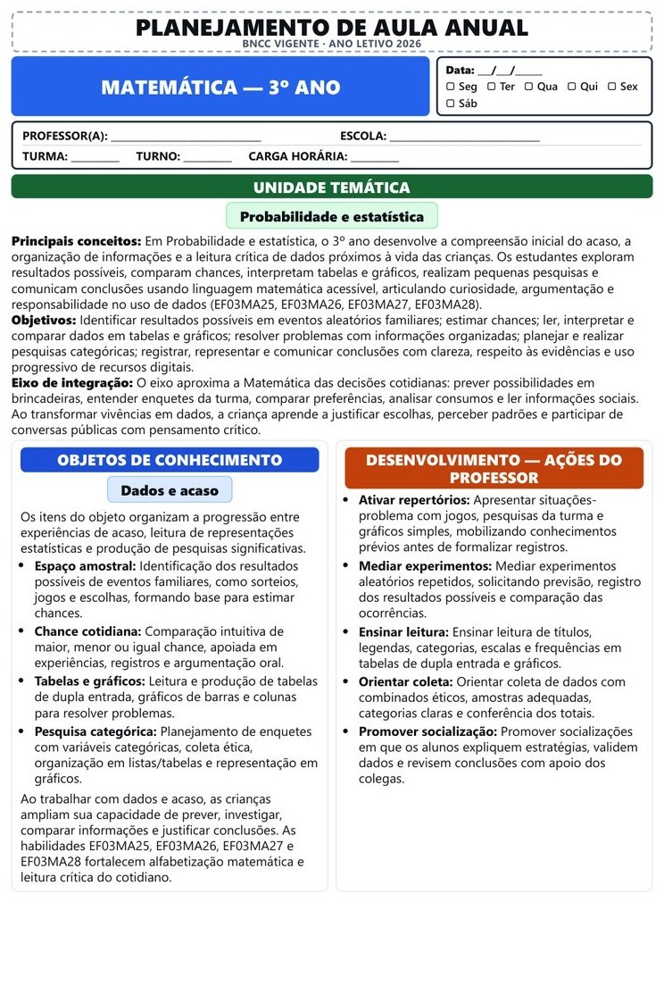 Planos e Atividades de Matemática 1º-5º ano — página interna