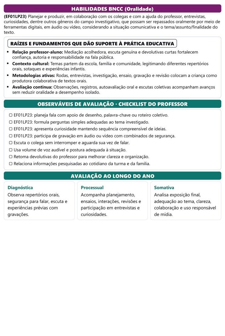 Planos de Aula e Atividades - 1º ao 5º ano — página interna
