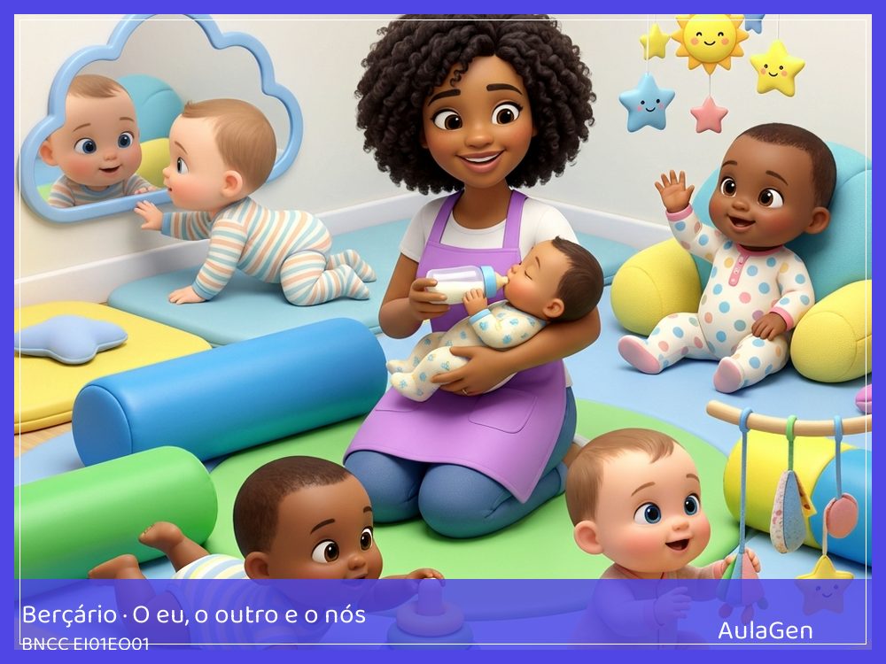 Plano de aula de O eu, o outro e o nós para Berçário — Aperta e acontece (BNCC EI01EO01) | AulaGen